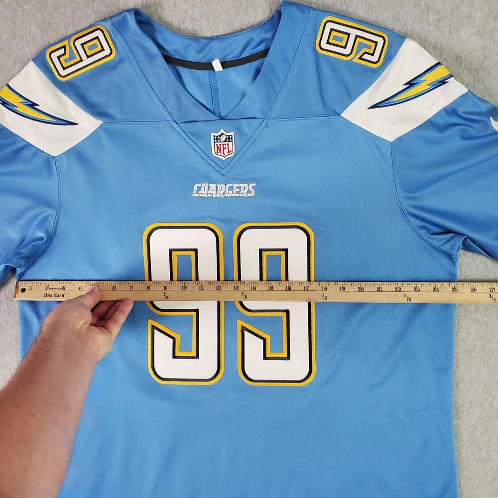 Nike Los Angeles Chargers Jersey Mens 2XL Blue NFL Players Joey Bosa 99 On Field - Picture 8 of 16